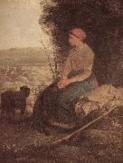 Jean Francois Millet Sleeping Shepherdess France oil painting artist